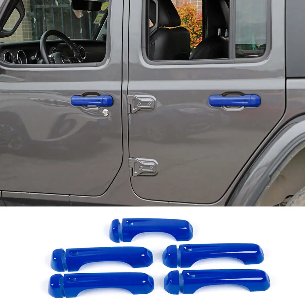 For 2018+ Jeep Wrangler JL JLU 4-Door Door Handle & Tailgate Handle Cover Trim - Image 20
