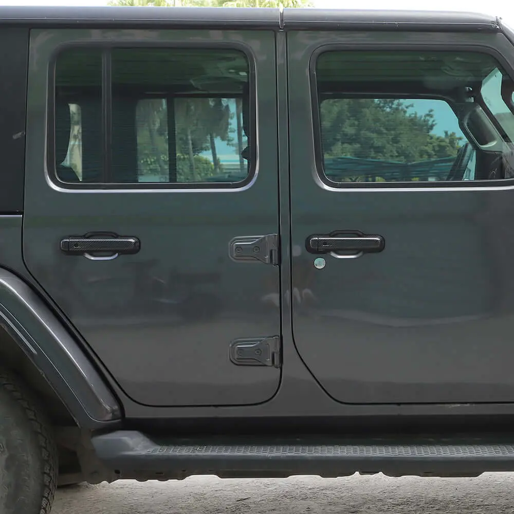 For 2018+ Jeep Wrangler JL JLU 4-Door Door Handle & Tailgate Handle Cover Trim - Image 4