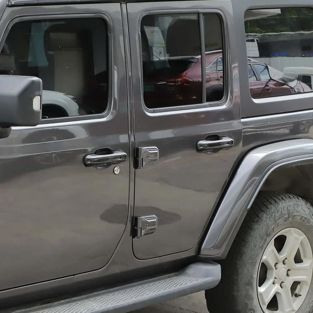 For 2018+ Jeep Wrangler JL JLU 4-Door Door Handle & Tailgate Handle Cover Trim - Image 7
