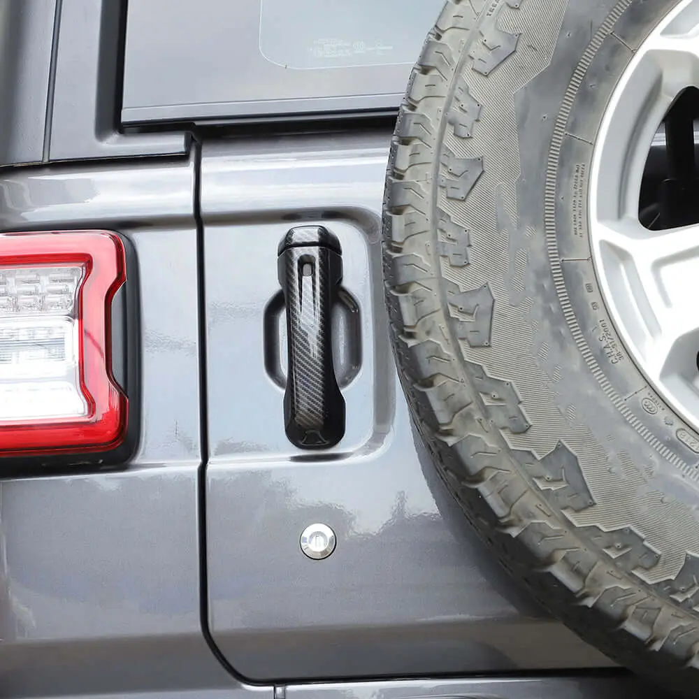 For 2018+ Jeep Wrangler JL JLU 4-Door Door Handle & Tailgate Handle Cover Trim - Image 8