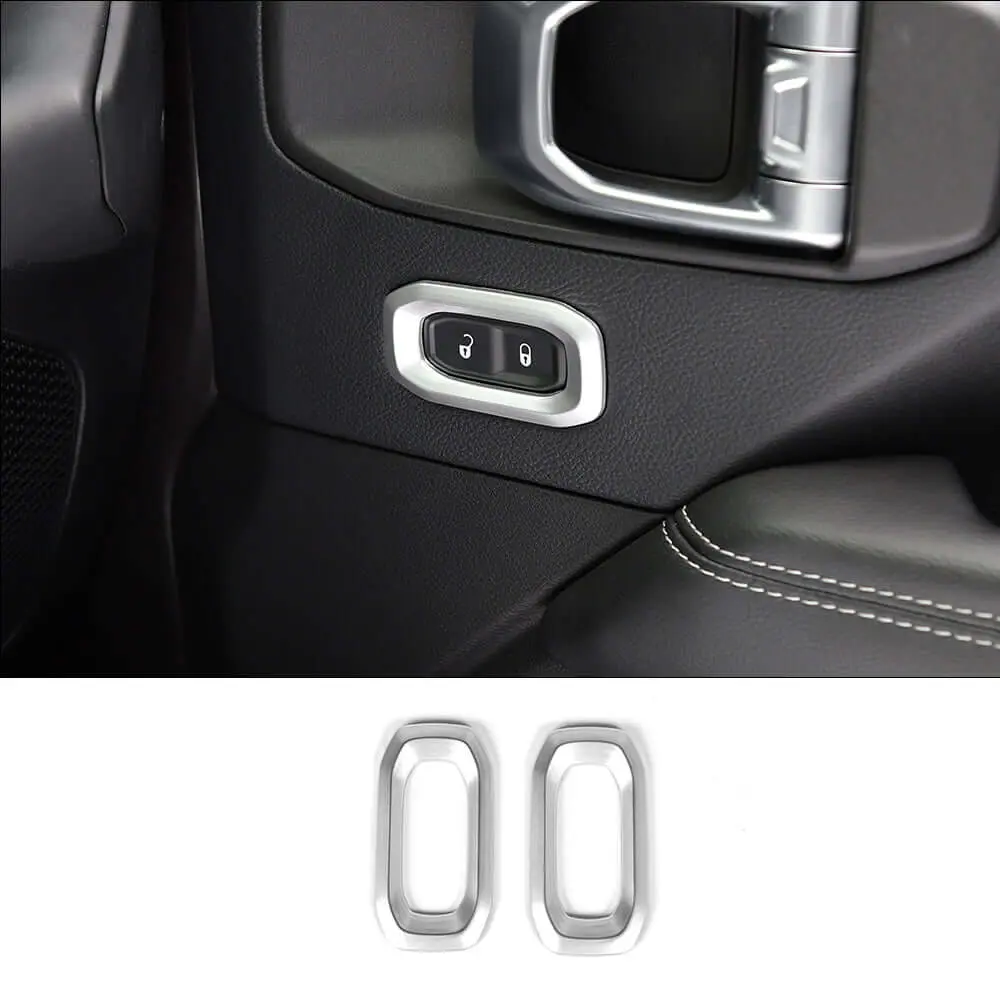 For 2018+ Jeep Wrangler JL, JLU & Gladiator JT Door Handle Lock Button Cover Trim – Interior Door Accent - Image 10