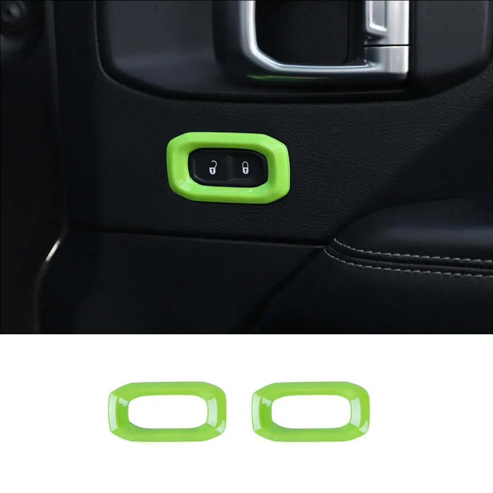 For 2018+ Jeep Wrangler JL, JLU & Gladiator JT Door Handle Lock Button Cover Trim – Interior Door Accent - Image 11