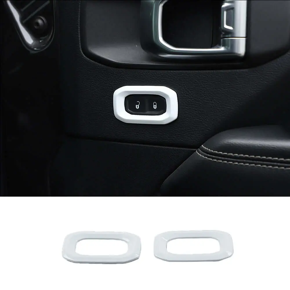 For 2018+ Jeep Wrangler JL, JLU & Gladiator JT Door Handle Lock Button Cover Trim – Interior Door Accent - Image 12