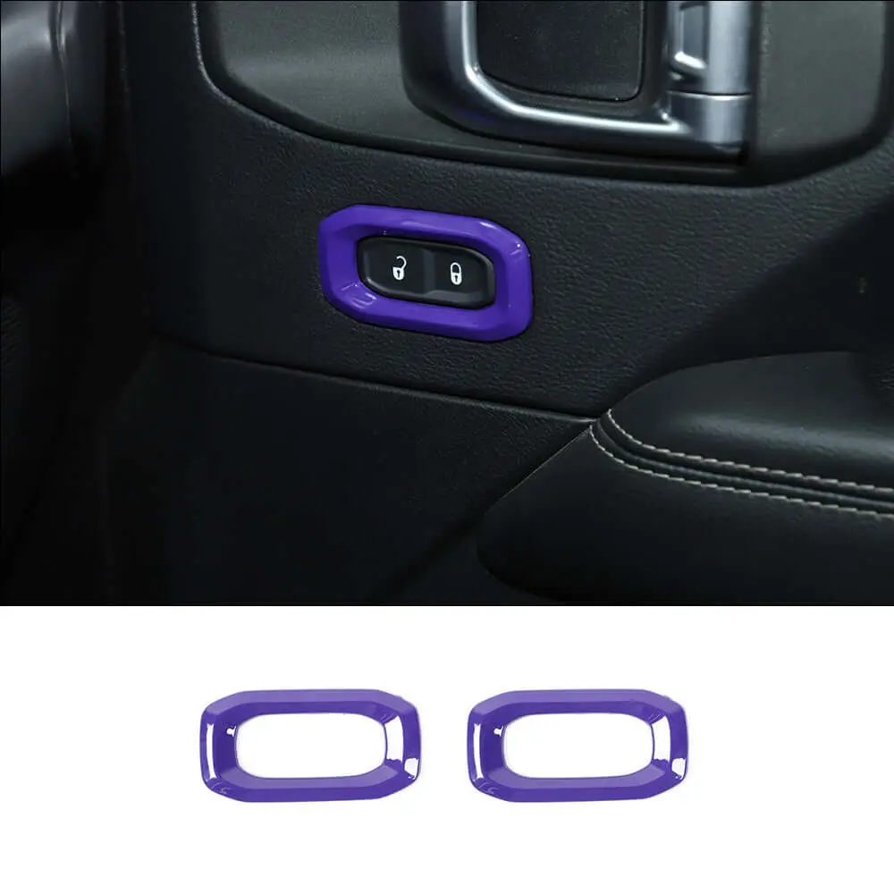 For 2018+ Jeep Wrangler JL, JLU & Gladiator JT Door Handle Lock Button Cover Trim – Interior Door Accent - Image 13
