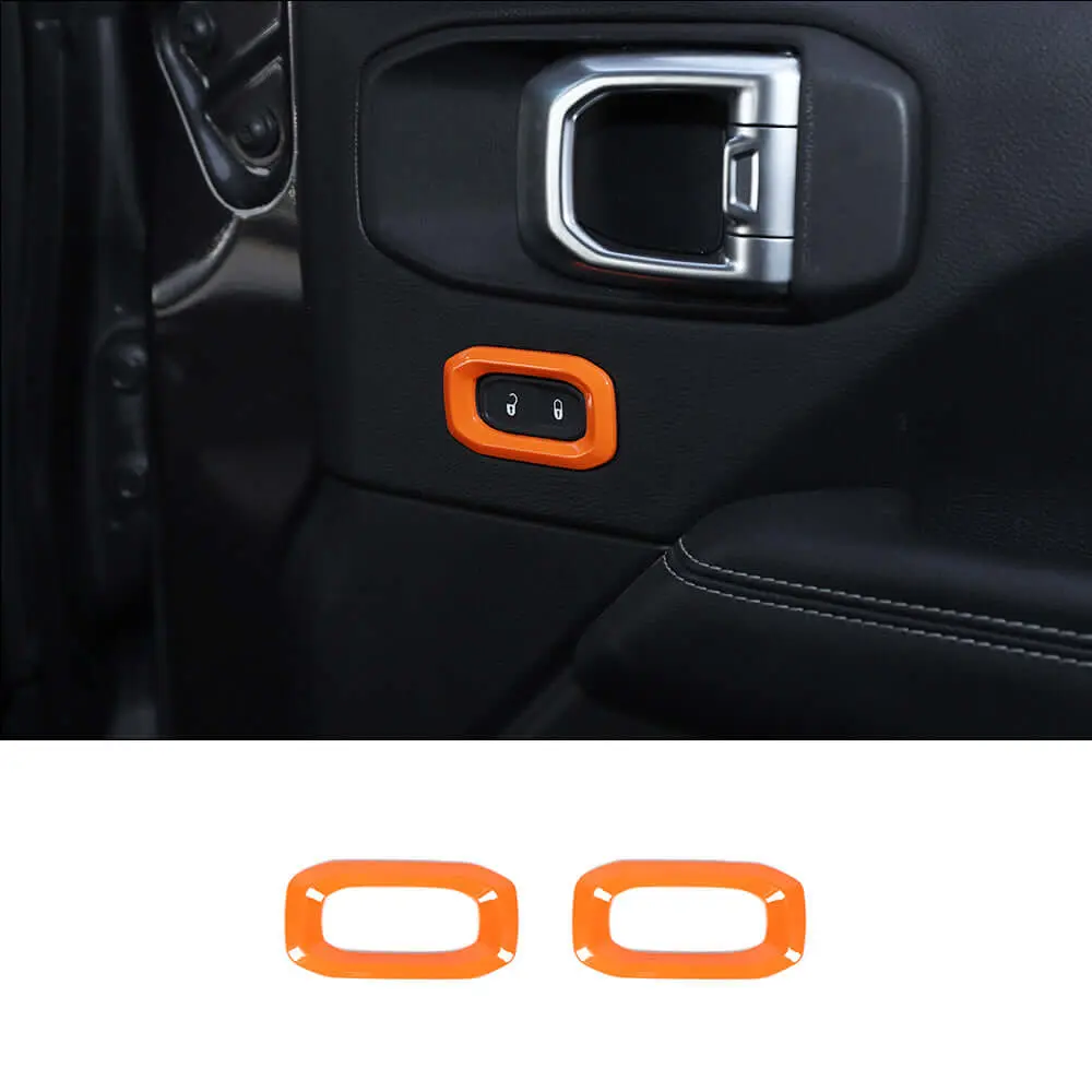 For 2018+ Jeep Wrangler JL, JLU & Gladiator JT Door Handle Lock Button Cover Trim – Interior Door Accent - Image 15