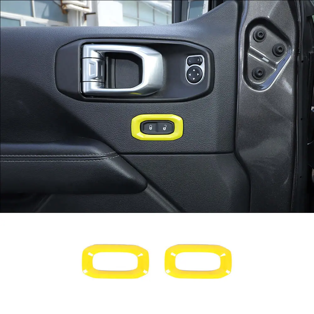 For 2018+ Jeep Wrangler JL, JLU & Gladiator JT Door Handle Lock Button Cover Trim – Interior Door Accent - Image 17