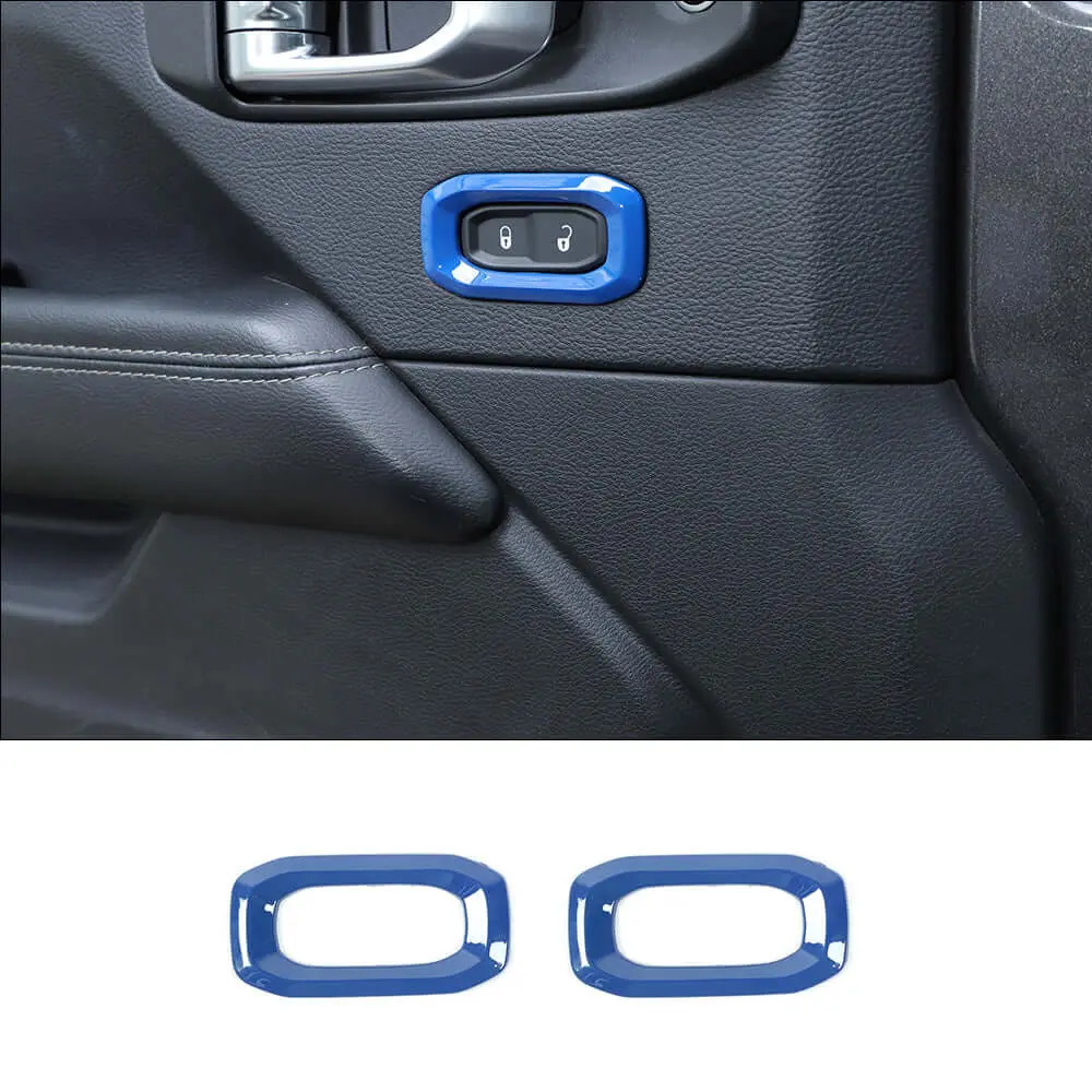 For 2018+ Jeep Wrangler JL, JLU & Gladiator JT Door Handle Lock Button Cover Trim – Interior Door Accent - Image 18