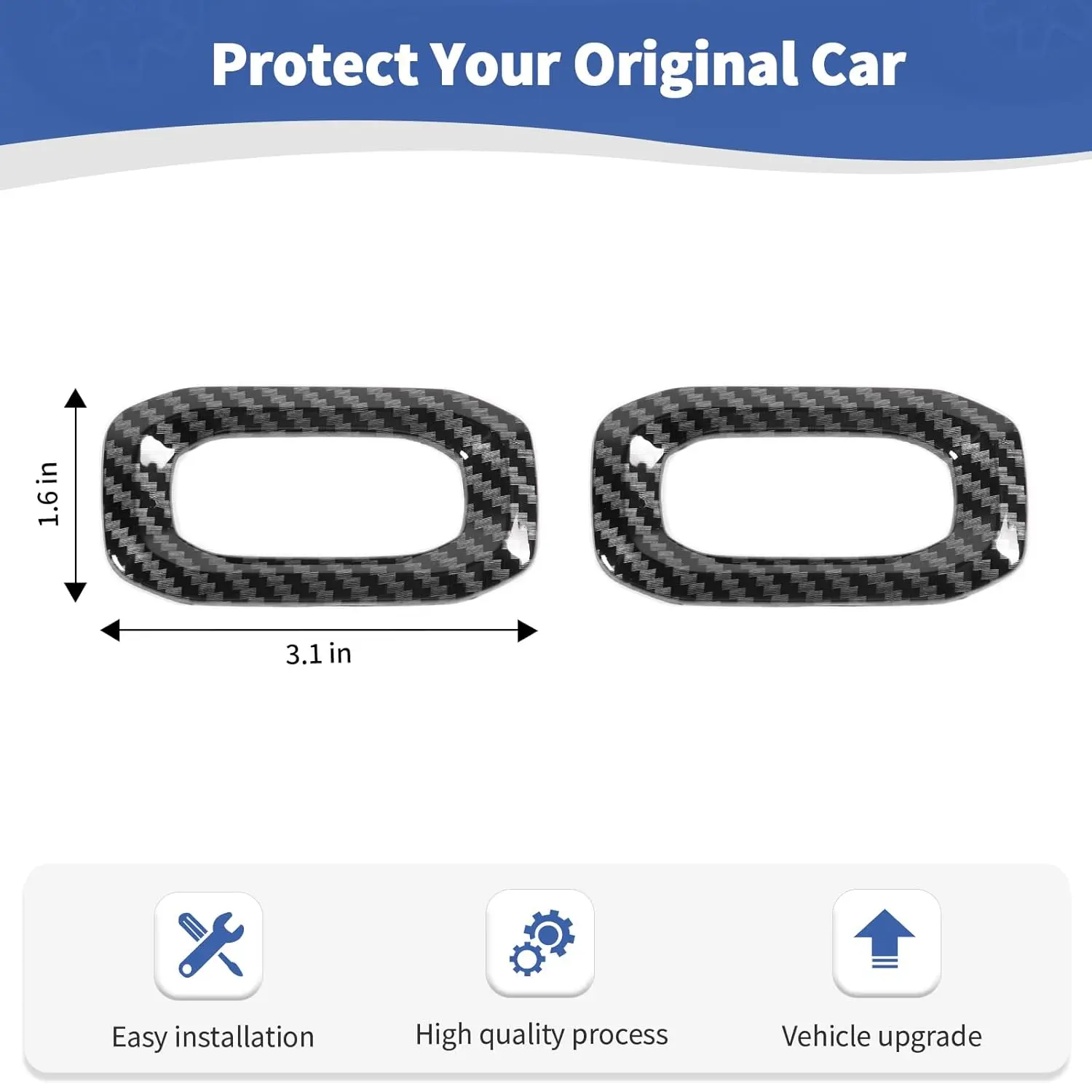 For 2018+ Jeep Wrangler JL, JLU & Gladiator JT Door Handle Lock Button Cover Trim – Interior Door Accent - Image 5