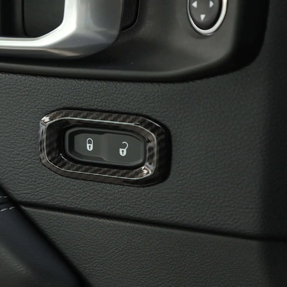 For 2018+ Jeep Wrangler JL, JLU & Gladiator JT Door Handle Lock Button Cover Trim – Interior Door Accent - Image 7