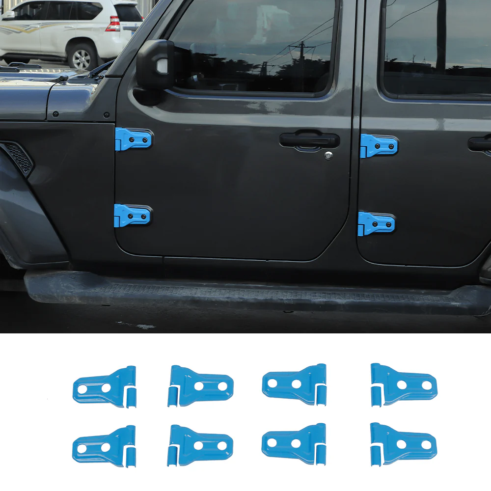 For 2018-2025 Jeep Wrangler JL JLU & Gladiator JT Door Hinge Covers Protector Decoration Trim Kit - Image 10