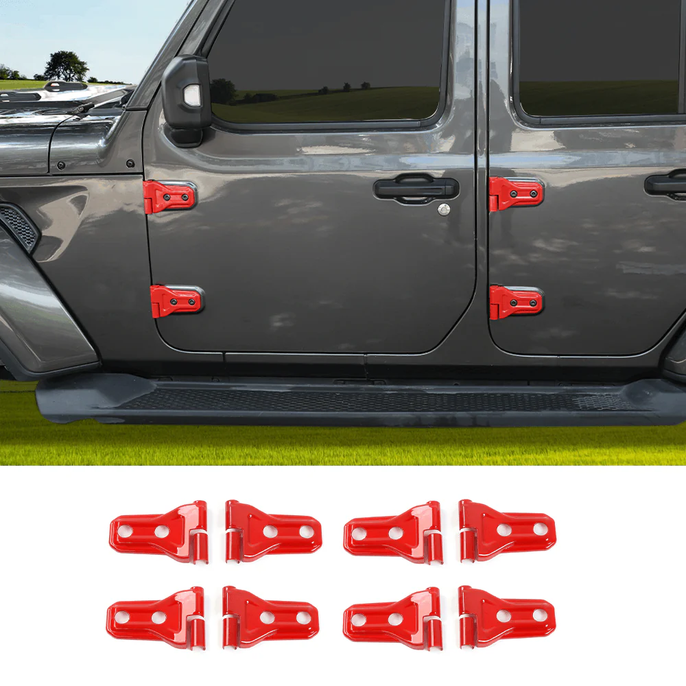 For 2018-2025 Jeep Wrangler JL JLU & Gladiator JT Door Hinge Covers Protector Decoration Trim Kit - Image 12