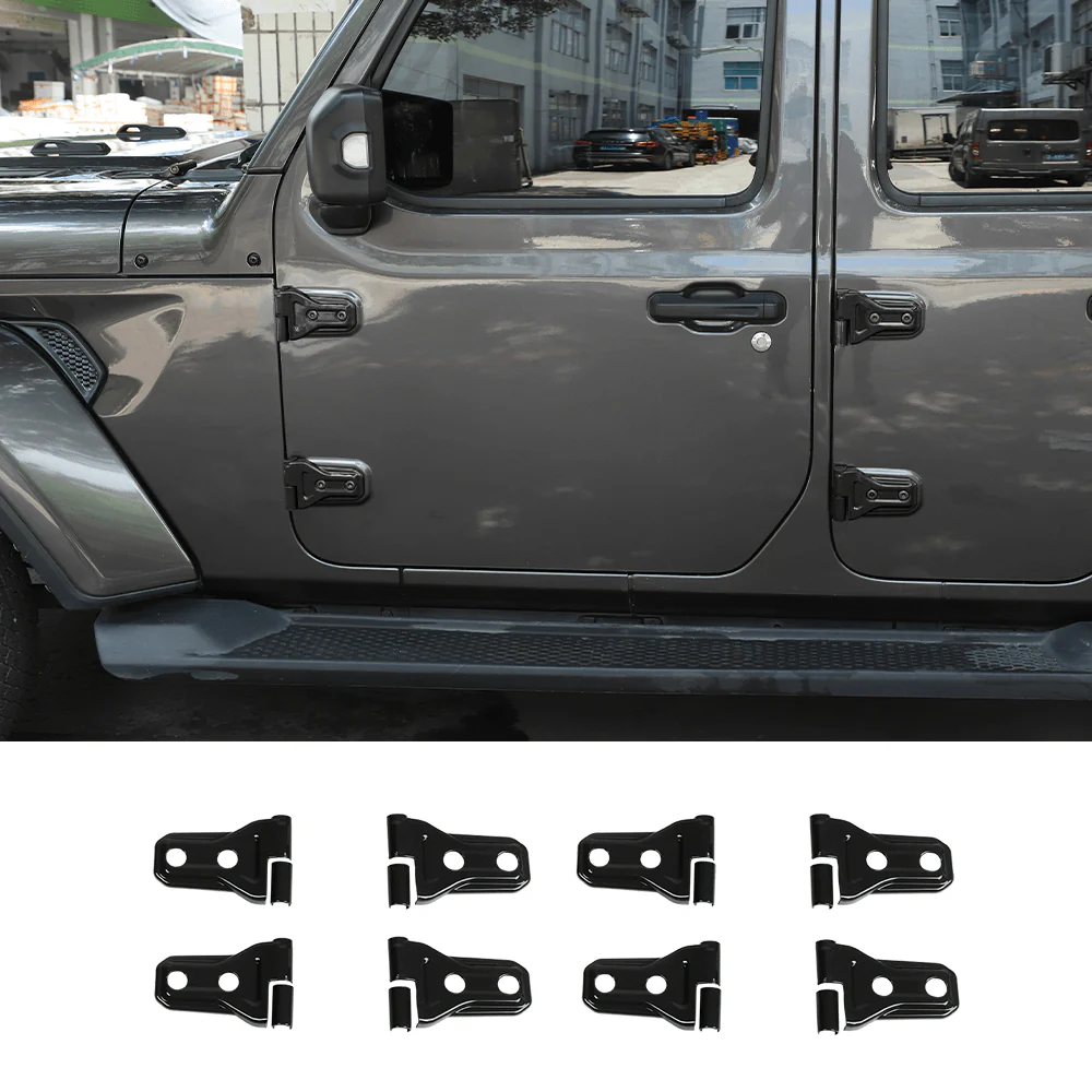 For 2018-2025 Jeep Wrangler JL JLU & Gladiator JT Door Hinge Covers Protector Decoration Trim Kit - Image 14