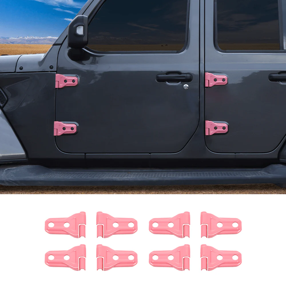For 2018-2025 Jeep Wrangler JL JLU & Gladiator JT Door Hinge Covers Protector Decoration Trim Kit - Image 16