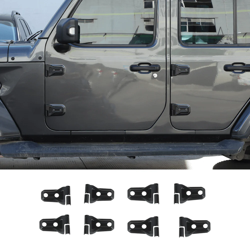 For 2018-2025 Jeep Wrangler JL JLU & Gladiator JT Door Hinge Covers Protector Decoration Trim Kit - Image 25