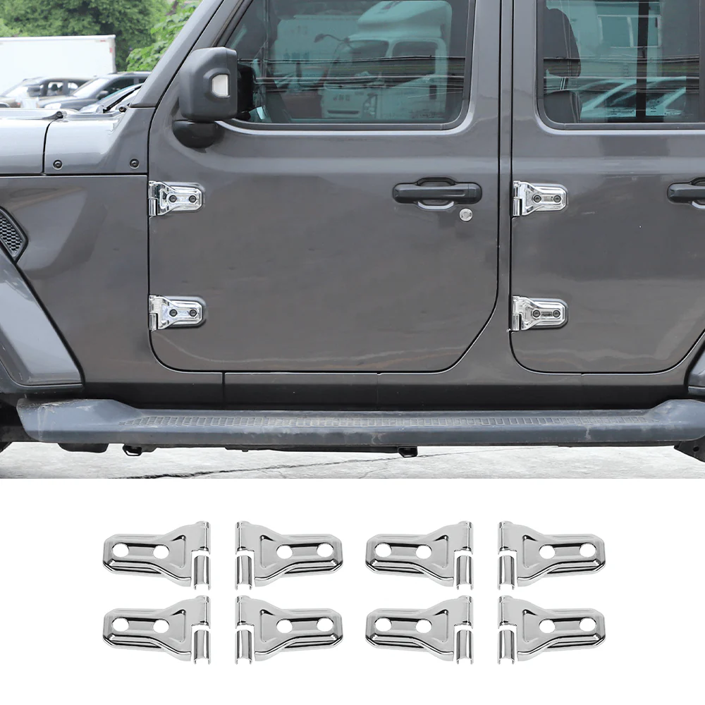 For 2018-2025 Jeep Wrangler JL JLU & Gladiator JT Door Hinge Covers Protector Decoration Trim Kit - Image 30