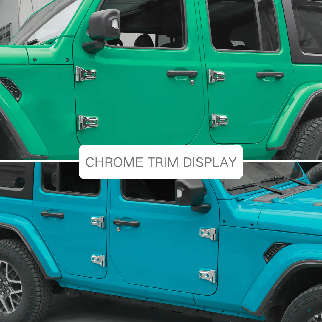 For 2018-2025 Jeep Wrangler JL JLU & Gladiator JT Door Hinge Covers Protector Decoration Trim Kit - Image 31