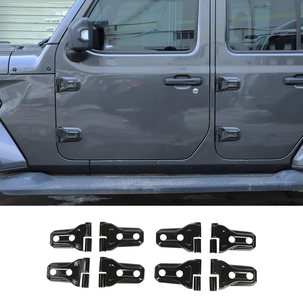 For 2018-2025 Jeep Wrangler JL JLU & Gladiator JT Door Hinge Covers Protector Decoration Trim Kit - Image 36