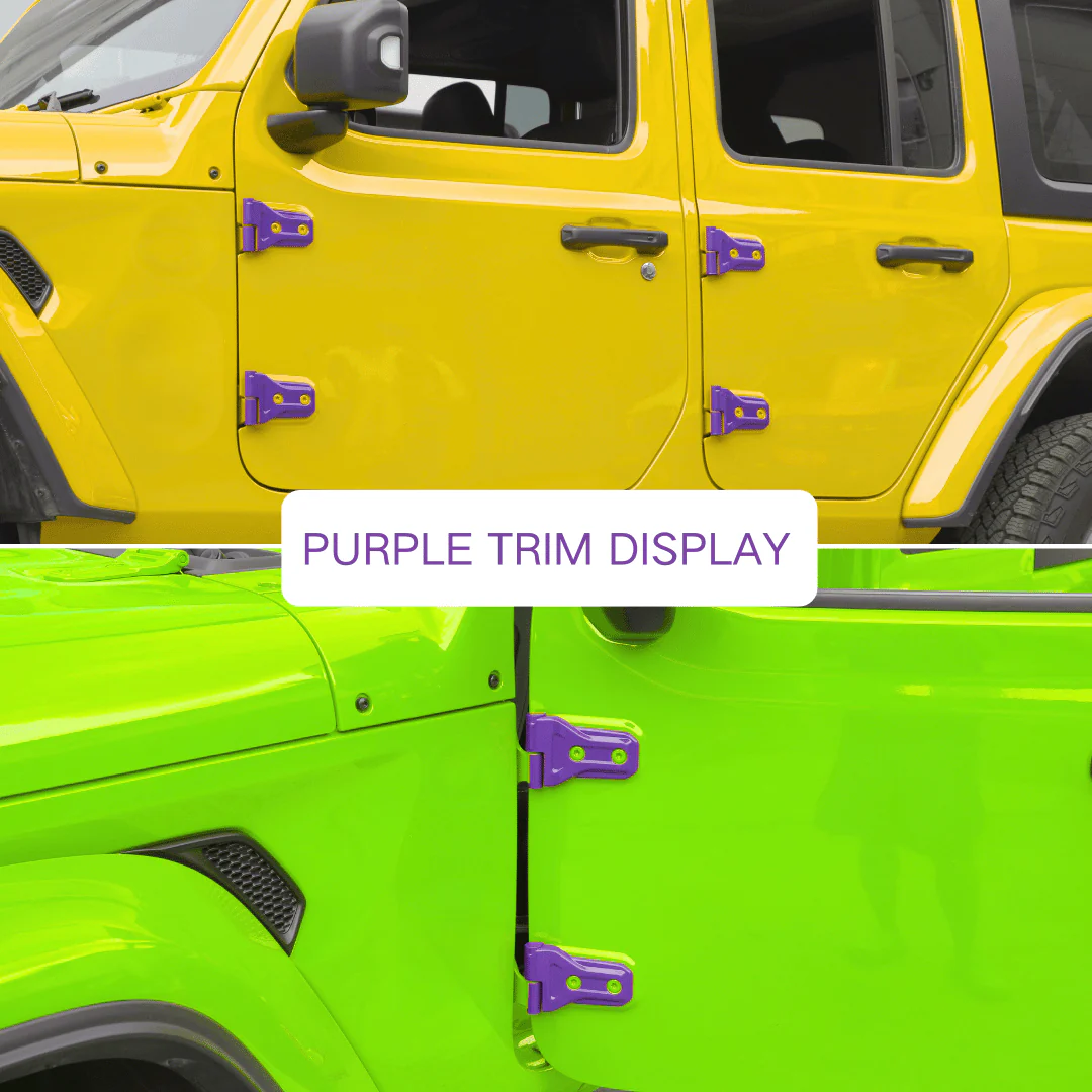 For 2018-2025 Jeep Wrangler JL JLU & Gladiator JT Door Hinge Covers Protector Decoration Trim Kit - Image 4