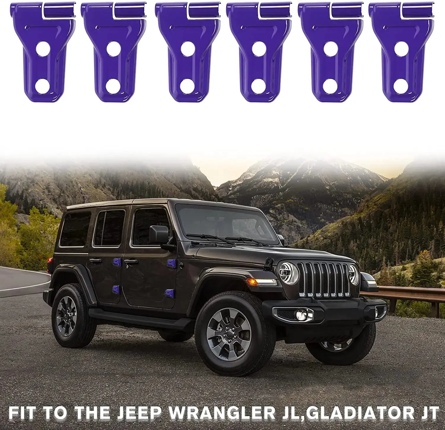 For 2018-2025 Jeep Wrangler JL JLU & Gladiator JT Door Hinge Covers Protector Decoration Trim Kit - Image 8