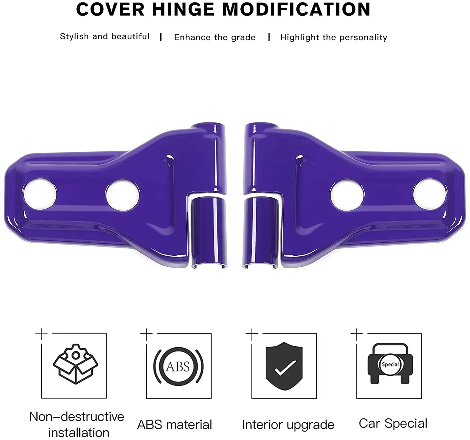 For 2018-2025 Jeep Wrangler JL JLU & Gladiator JT Door Hinge Covers Protector Decoration Trim Kit - Image 9