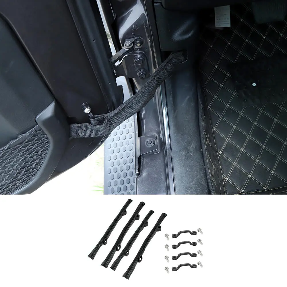 For Jeep Wrangler JK JKU JL JLU JT Door Limit Rope Strap Limiter Holder - Image 12