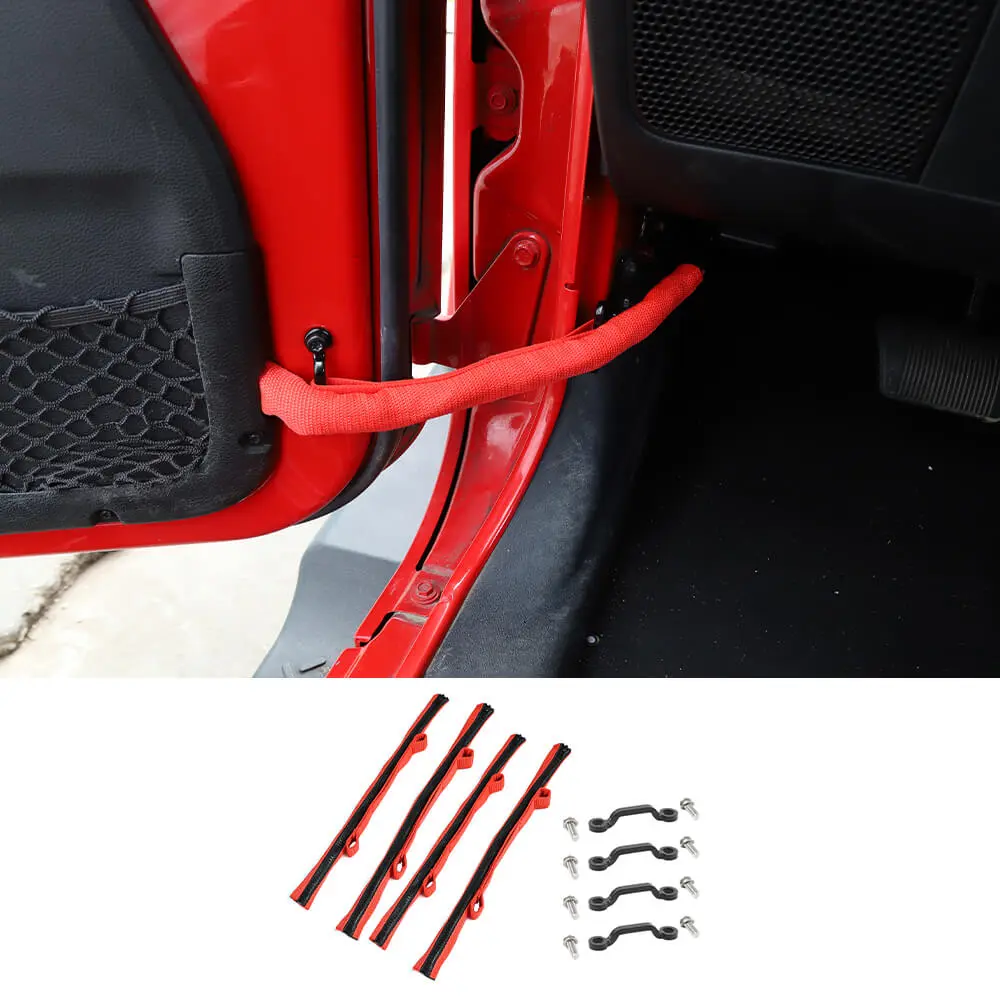 For Jeep Wrangler JK JKU JL JLU JT Door Limit Rope Strap Limiter Holder - Image 13