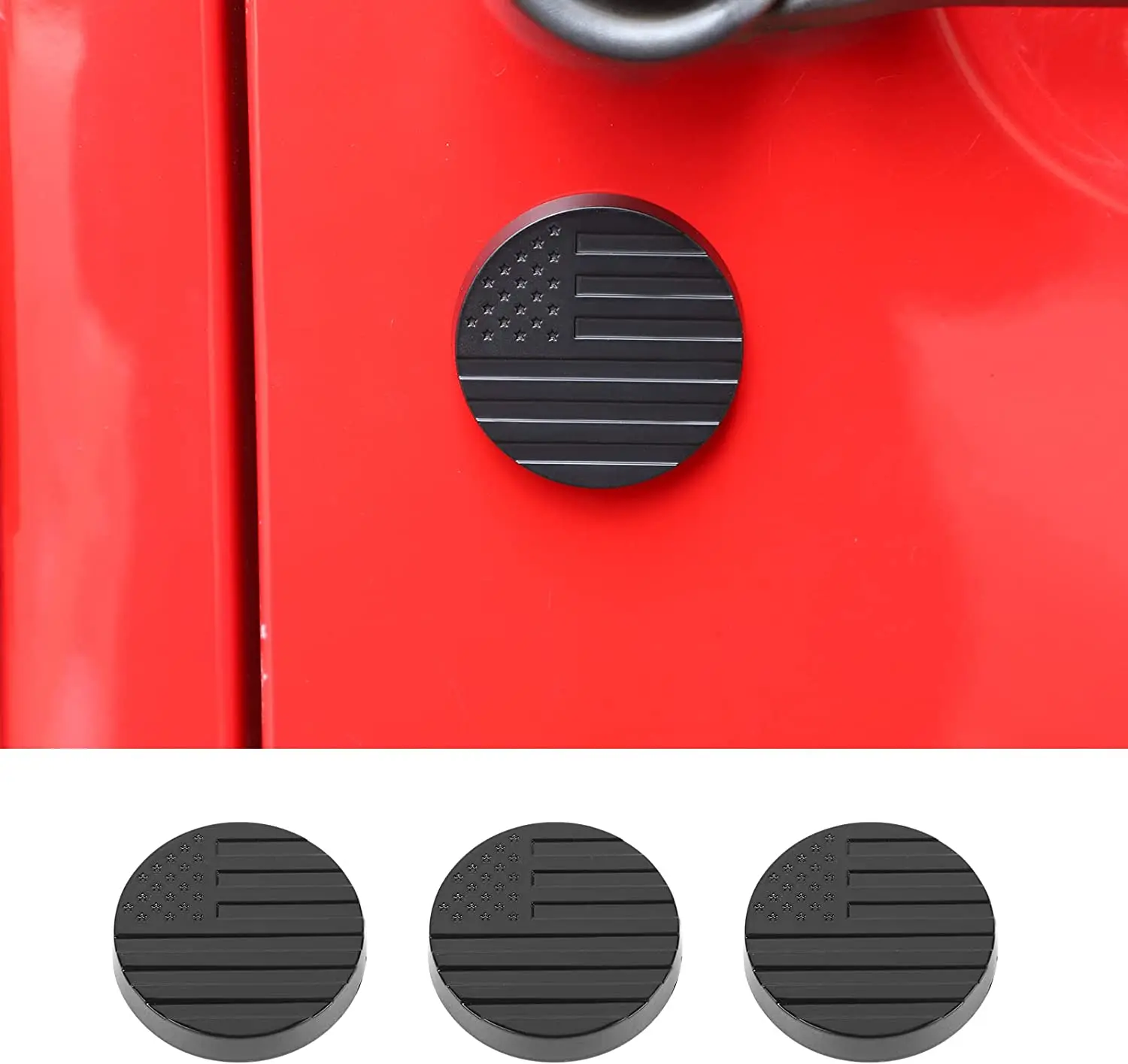 For Jeep Wrangler TJ JK JL & Gladiator JT Door Lock Key Hole Cover Trim