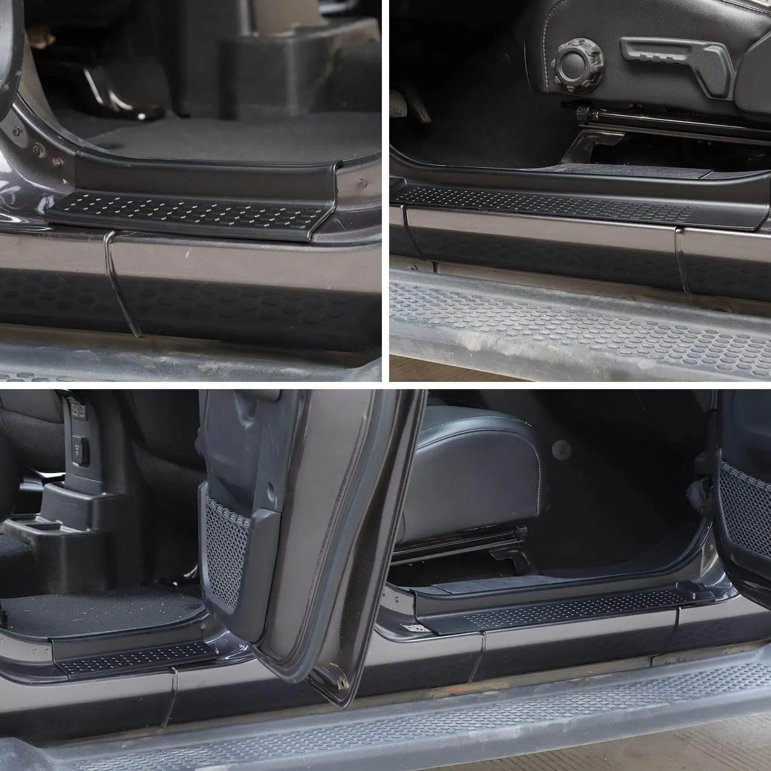 For 2018+ Jeep Wrangler JLU &Gladiator JT 4Doors Door Sill Guards Entry Guards Cover - Image 3