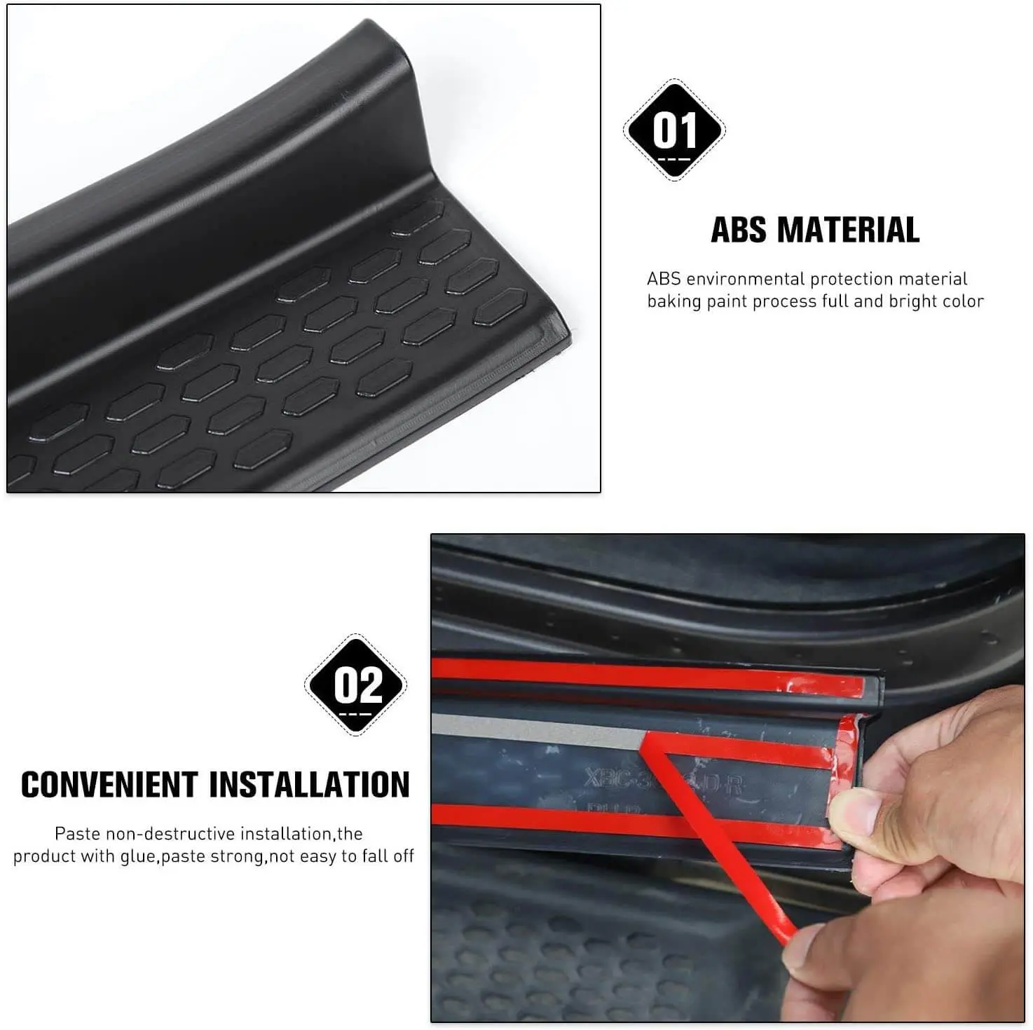 For 2018+ Jeep Wrangler JLU &Gladiator JT 4Doors Door Sill Guards Entry Guards Cover - Image 4