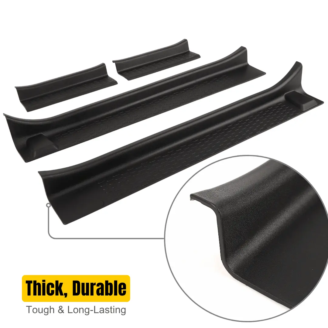 For 2018+ Jeep Wrangler JLU &Gladiator JT 4Doors Door Sill Guards Entry Guards Cover - Image 5