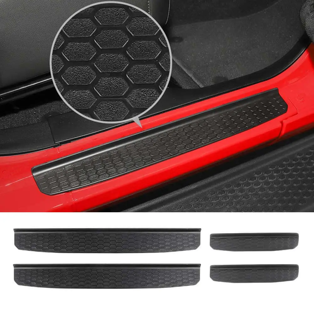 For 2018+ Jeep Wrangler JLU &Gladiator JT 4Doors Door Sill Guards Entry Guards Cover - Image 8