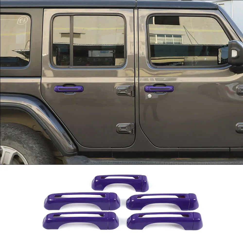 For 2018+ Jeep Wrangler JLU 4-Door Exterior Door Handle & Tailgate Handle Cover Trim Kit - Image 14