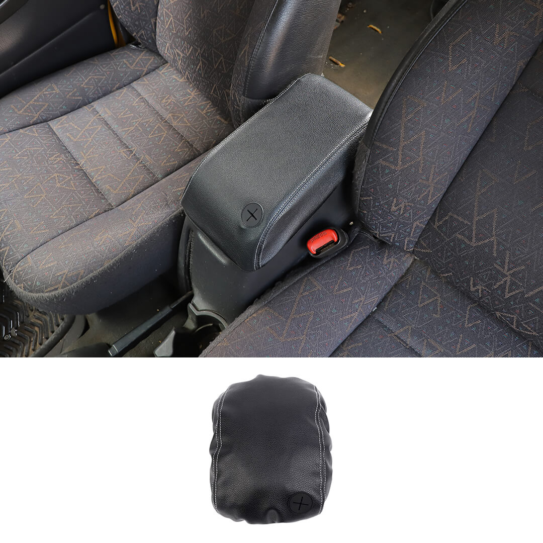 For 1997-2006 Jeep Wrangler TJ Center Console Armrest Box Pad Leather Cover