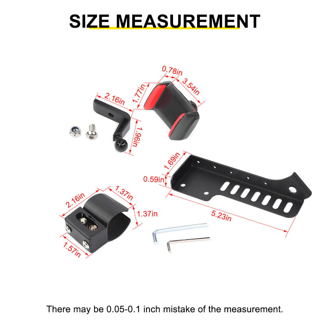 For 1997-2006 Jeep Wrangler TJ Copilot Armrest Phone Holder Stand Mount Bracket - Image 10