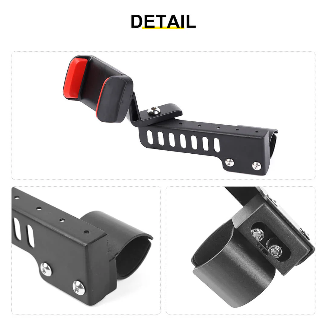 For 1997-2006 Jeep Wrangler TJ Copilot Armrest Phone Holder Stand Mount Bracket - Image 8
