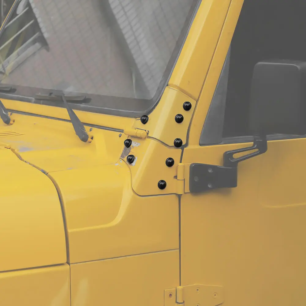 For 1997-2006 Jeep Wrangler TJ Exterior A-Pillar Screw Protection Cover Trim - Image 4