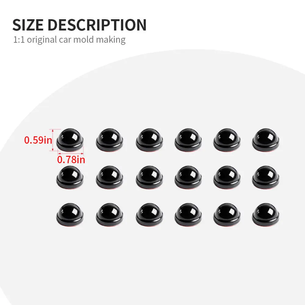 For 1997-2006 Jeep Wrangler TJ Exterior A-Pillar Screw Protection Cover Trim - Image 9