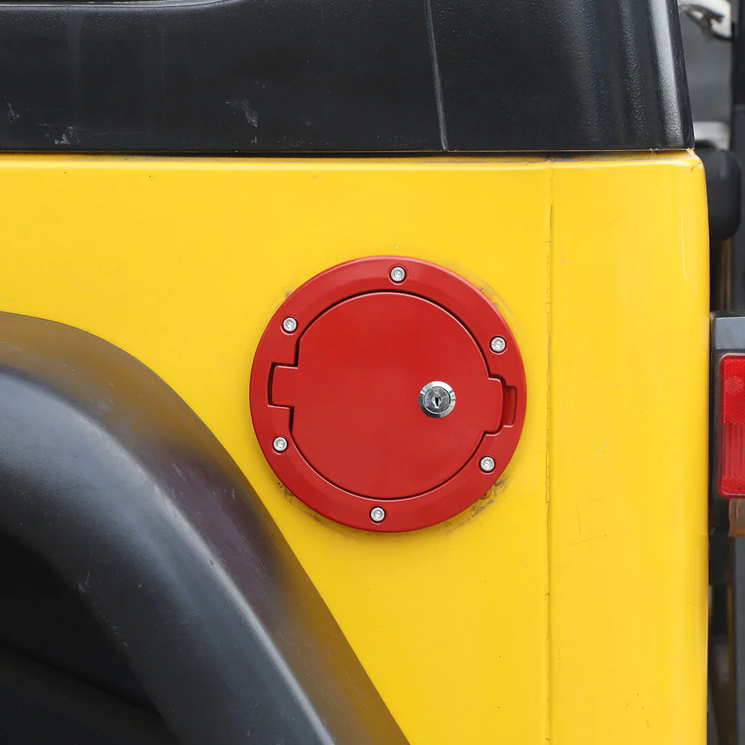 For 1997-2006 Jeep Wrangler TJ Locking Fuel Filler Door Gas Tank Cap - Image 4