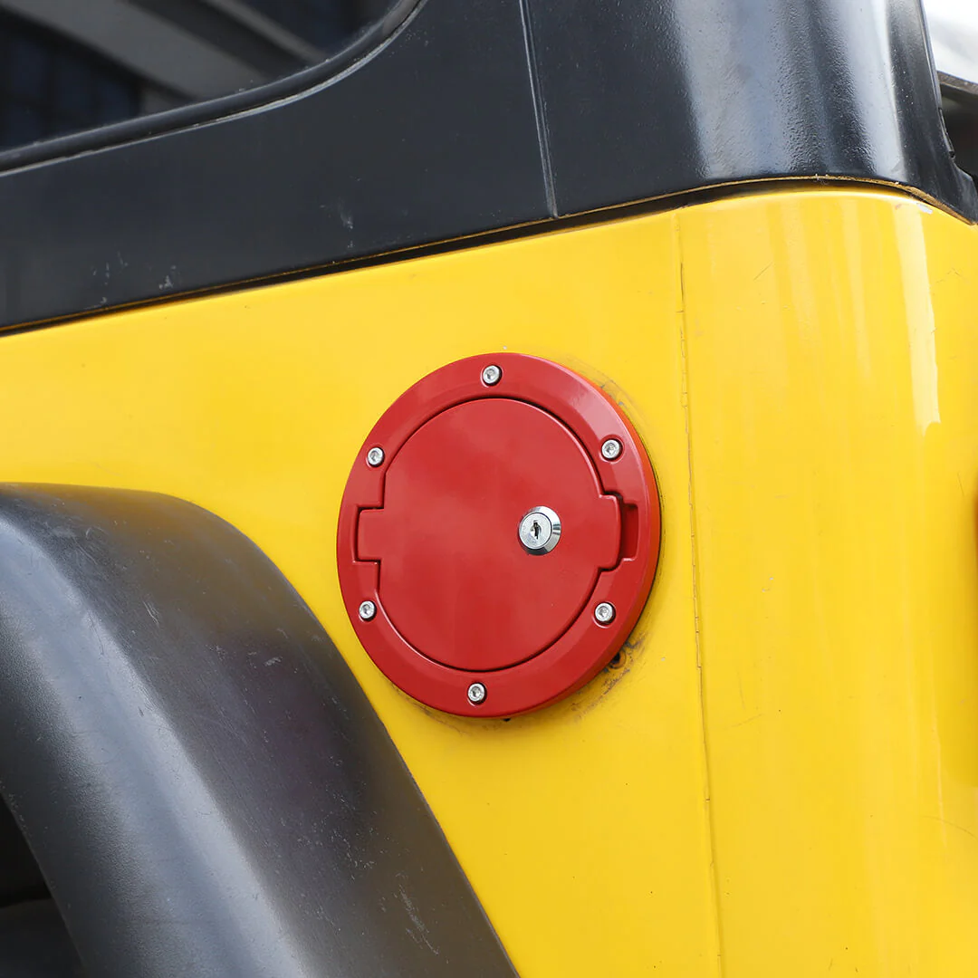 For 1997-2006 Jeep Wrangler TJ Locking Fuel Filler Door Gas Tank Cap - Image 5