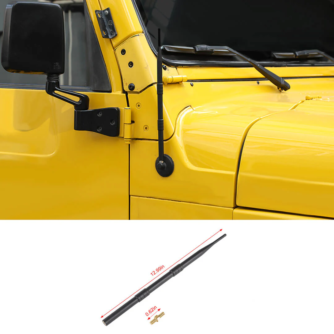 For 1997-2006 Jeep Wrangler TJ Exterior Hood Side Antenna Mast Radio