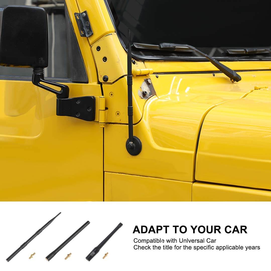 For 1997-2006 Jeep Wrangler TJ Exterior Hood Side Antenna Mast Radio - Image 9