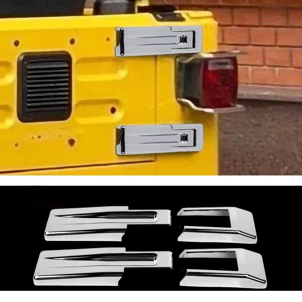 For 1997-2006 Jeep Wrangler TJ Exterior Rear Tailgate Spare Hinges Covers Trim (2 pcs) - Image 12
