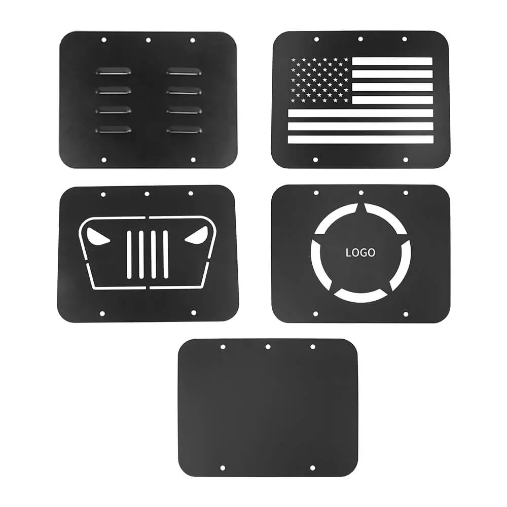 For 1997-2006 Jeep Wrangler TJ Exterior Rear Trunk Tailgate Exhaust Cover Trim Decor - Image 11