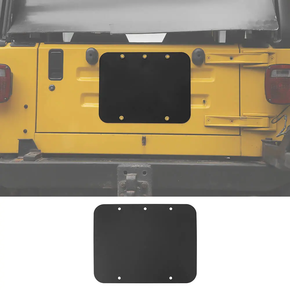 For 1997-2006 Jeep Wrangler TJ Exterior Rear Trunk Tailgate Exhaust Cover Trim Decor - Image 12
