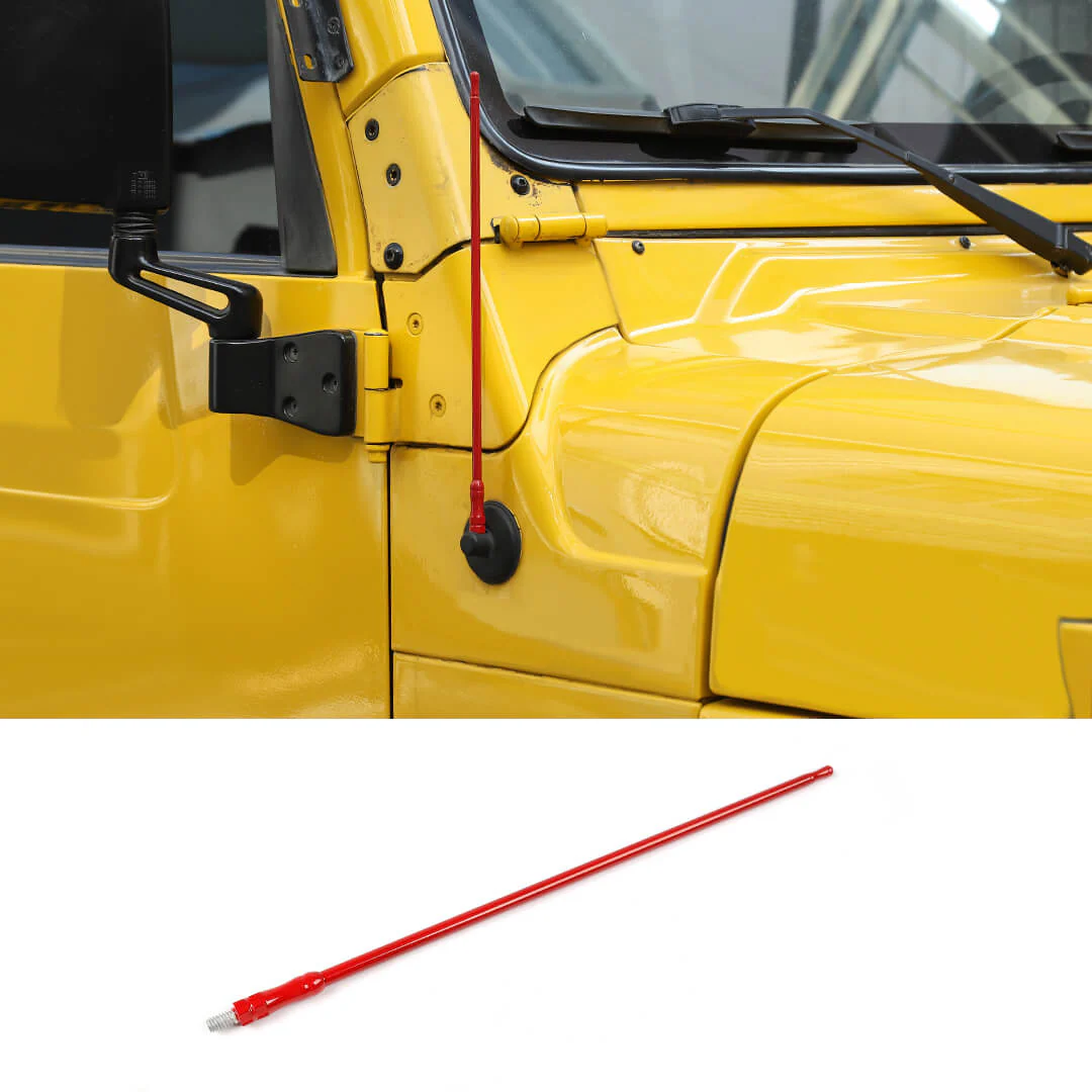 For 1997-2006 Jeep Wrangler TJ Exterior Side Hood Antenna Mast Replace