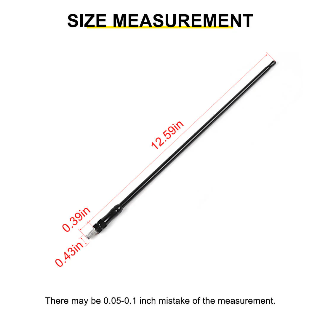For 1997-2006 Jeep Wrangler TJ Exterior Side Hood Antenna Mast Replace - Image 3