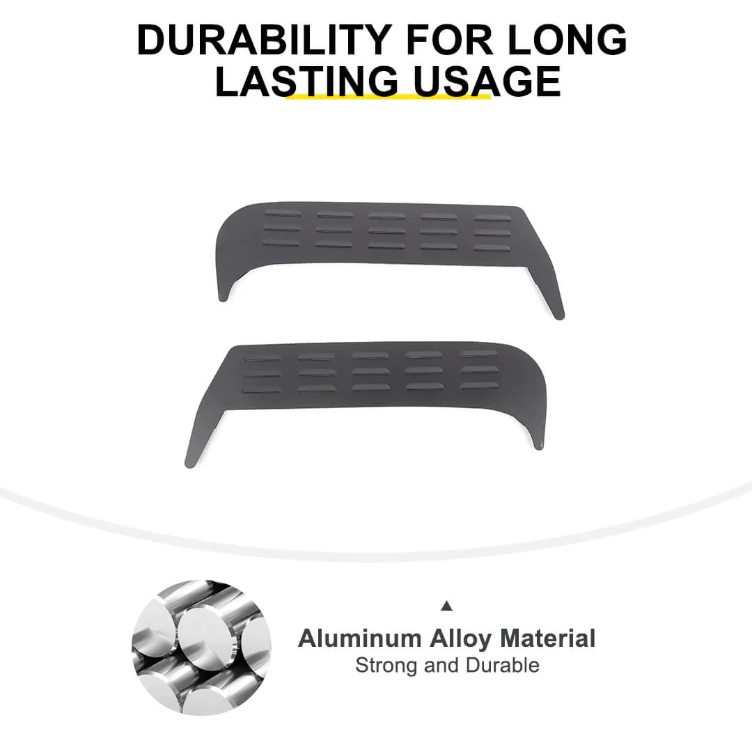 For 1997-2006 Jeep Wrangler TJ Front Door Window Louver Air Vent Panel Cover Trim (2 pcs) - Image 9