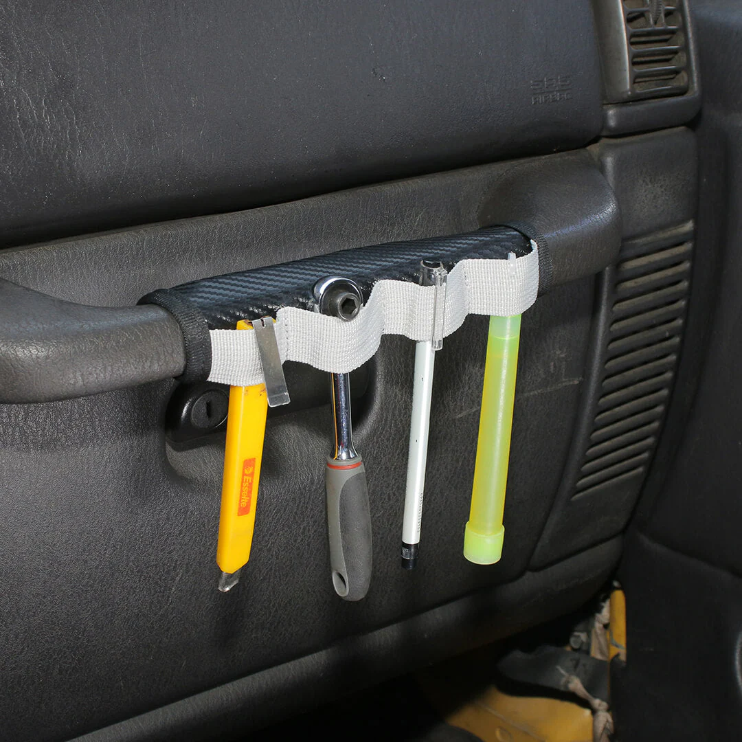 For 1997-2006 Jeep Wrangler TJ Interior Copilot Handle Protection Cover Tool Storage Bag - Image 3