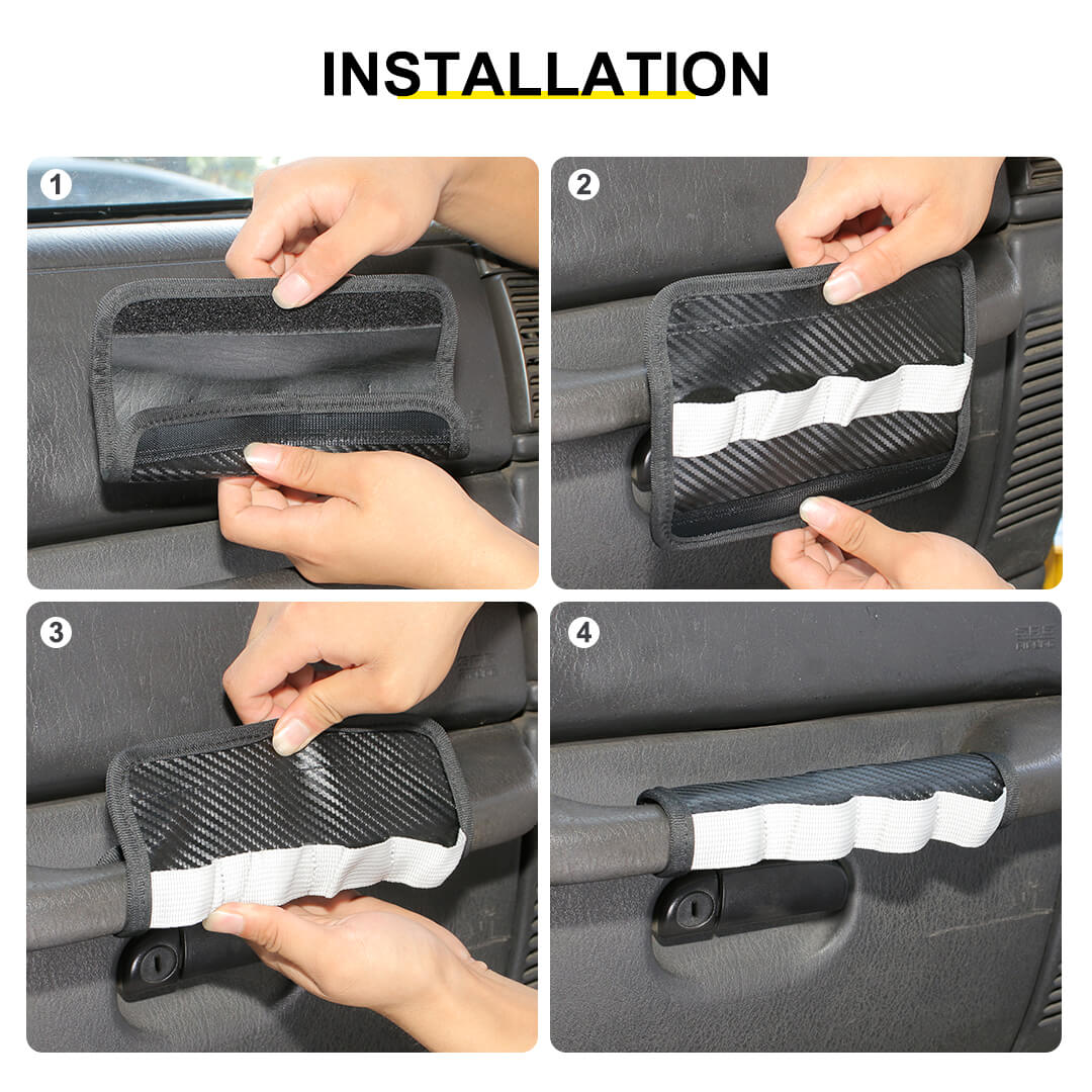 For 1997-2006 Jeep Wrangler TJ Interior Copilot Handle Protection Cover Tool Storage Bag - Image 8
