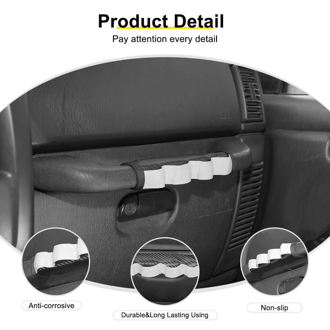 For 1997-2006 Jeep Wrangler TJ Interior Copilot Handle Protection Cover Tool Storage Bag - Image 9